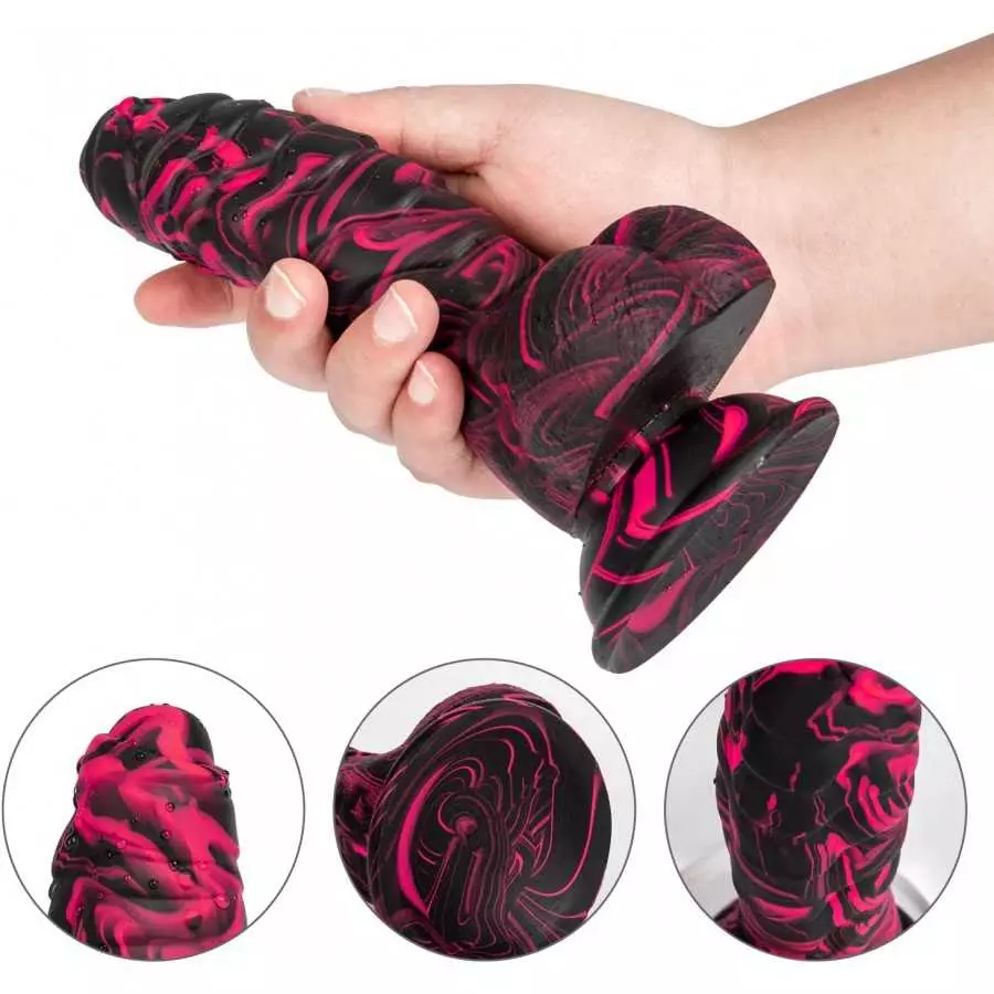 Realistic Dildo Neat and Unique, 7.16 inch Colorful Dildo with Strong Suction Cup for Hands-Free Play Adult Sex Toys for Women M