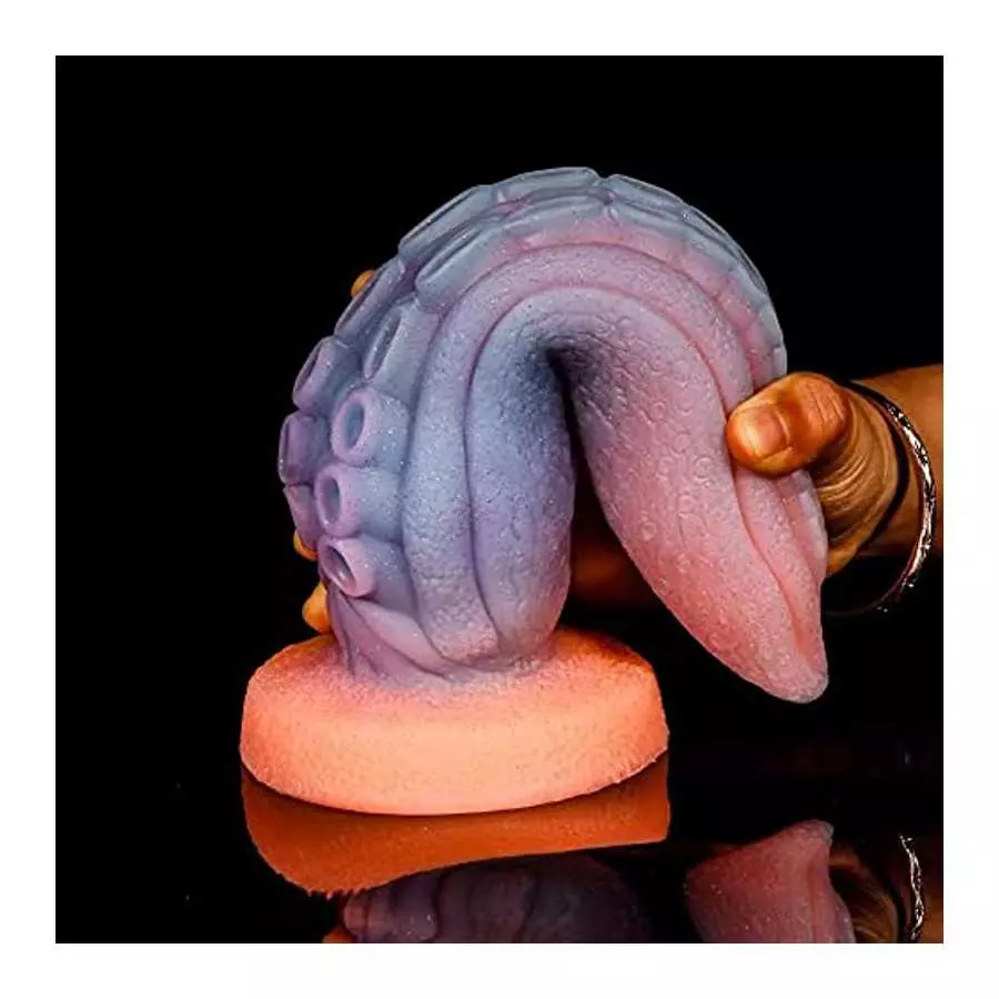 9.44" Tentacle Huge Dildo Luminous Octopus Dildo, Silicone G-spot Dildo with Strong Suction Cup, Dildos Sex Toys for Women