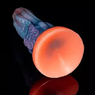 9.44" Tentacle Huge Dildo Luminous Octopus Dildo, Silicone G-spot Dildo with Strong Suction Cup, Dildos Sex Toys for Women