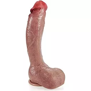 10 Inch Extra Large Silicone hyper realistic dildo Soft Huge Dong and Thick XXL Dual Density Life Like Real Skin, with Strong Su