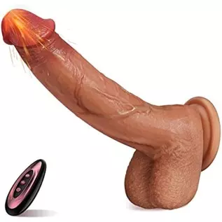 Thrusting Dildo Vibrator with 8 Thrusting Modes 9 inch Dildos for Women Realistic Vibrating Dildo G Spot Vibrator Sex Toys with 