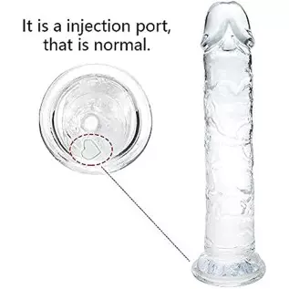 8.66 Inch Realistic Dildo, Clear Dildo with Suction Cup for Women Masturbator G Spot Clit Vaginal Stimulator Men Anal Adult Sex 8.66 Inch Realistic Dildo, Clear Dildo with Suction Cup for Women Masturbator G Spot Clit Vaginal Stimulator Men Anal Adult Sex