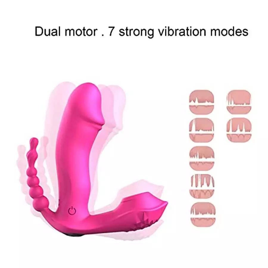 Sex Tounge Vibrator for Licking and Sucking with Dildo for Women Rose clitoralis Vibrator with 7 Modes