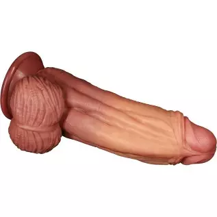 11" Handmade Dual Layered XXL Silicone hyper realistic dildo with Hyper-Realistic Veins Anal Dildo Huge Suction Cup Dildo Plugs 