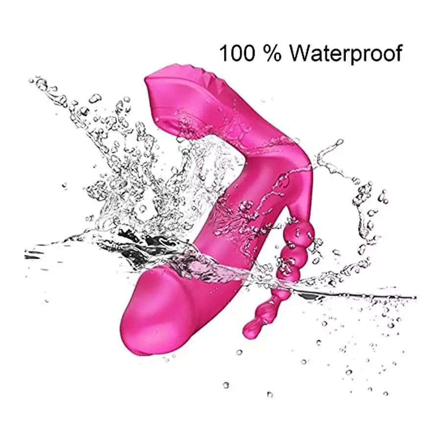 Sex Tounge Vibrator for Licking and Sucking with Dildo for Women Rose clitoralis Vibrator with 7 Modes