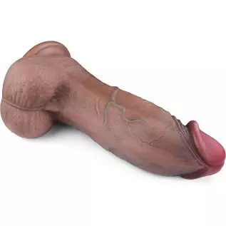 11" Handmade Dual Layered XXL Silicone hyper realistic dildo with Hyper-Realistic Veins Anal Dildo Huge Suction Cup Dildo Plugs 