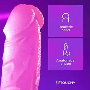 Realistic Pink Dildo 7inch – Pink Cock with Strong Suction Cup – Lifelike Hands-Free Adult Toy – Sex Toys for Men & Women – Soft