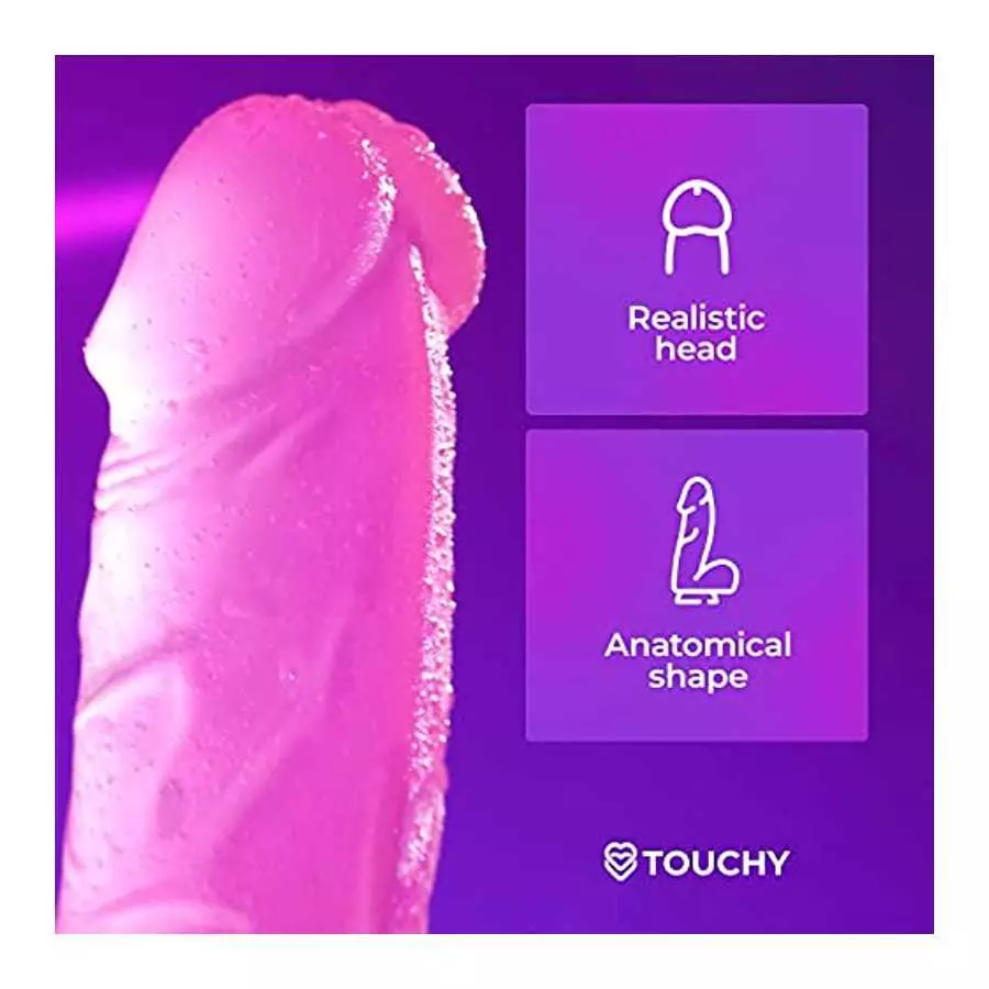 Realistic Pink Dildo 7inch – Pink Cock with Strong Suction Cup – Lifelike Hands-Free Adult Toy – Sex Toys for Men & Women – Soft