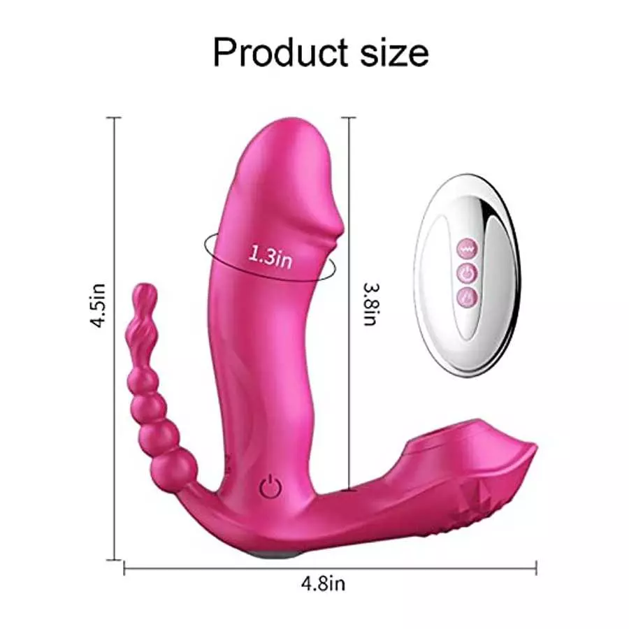 Sex Tounge Vibrator for Licking and Sucking with Dildo for Women Rose clitoralis Vibrator with 7 Modes