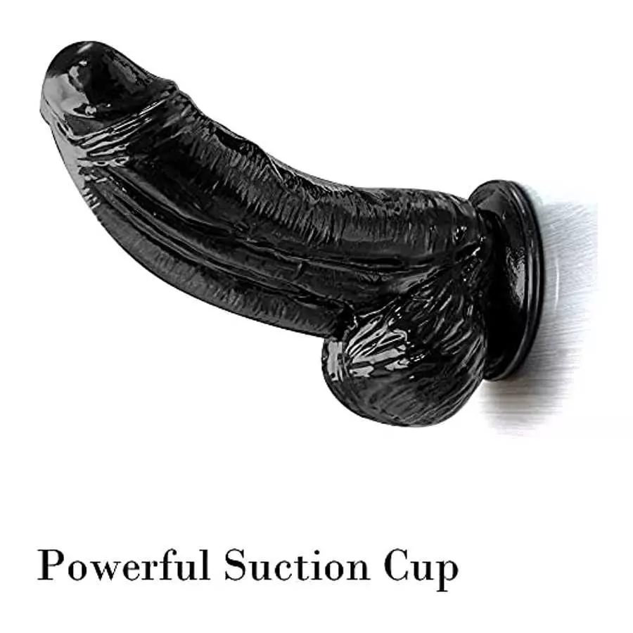 Black Huge Dildos with Strong Suction Cup, Lifelike 10 Inch Thick Realistic Dildo,Monster Wide Dong Giant Big Toy Large Size Fat