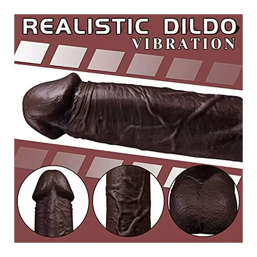 Thrusting Dildo Vibrator with 5 Thrusting Modes and 8 Vibration Modes 9.5 inch Dildos for Women Realistic Vibrating Dildo Sex To