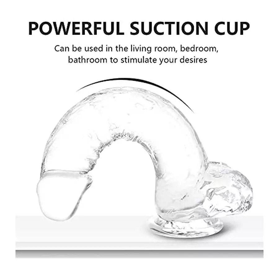 Dildo 9.4" Realistic Suction Cup G-Spot Dildo for Women, Big Anal Dildo for Men and Gay Couples Adult Sex Toys Perfect Lover Gif