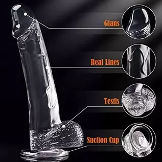Realistic Dildo Sex Toy, 11.4 Inch Clear Dildo Adult Toys Woman Sex with Suction Cup for Hands-Free Play Realistic Penis Dildo, Realistic Dildo Sex Toy, 11.4 Inch Clear Dildo Adult Toys Woman Sex with Suction Cup for Hands-Free Play Realistic Penis Dildo,
