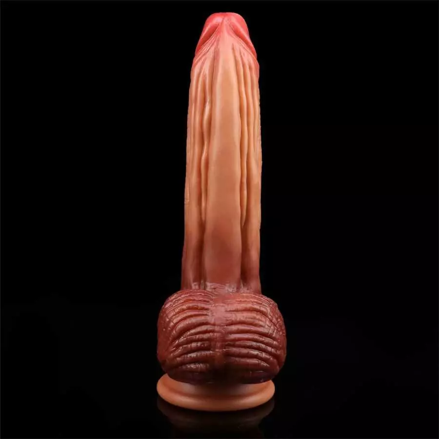 12 Inch Realistic Dildo, Body-Safe Material Lifelike Huge Penis with Strong Suction Cup for Hands-Free Play, Flexible Cock Adult