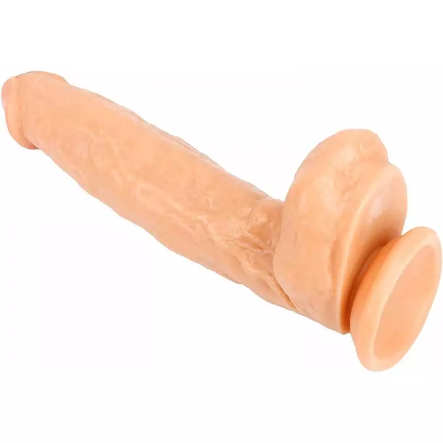 12 Inch Realistic Dildo, Body-Safe Material Lifelike Huge Penis with Strong Suction Cup for Hands-Free Play, Flexible Cock Adult