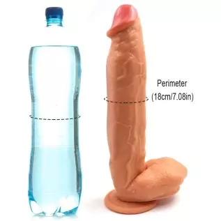 12 Inch Realistic Dildo, Body-Safe Material Lifelike Huge Penis with Strong Suction Cup for Hands-Free Play, Flexible Cock Adult 12 Inch Realistic Dildo, Body-Safe Material Lifelike Huge Penis with Strong Suction Cup for Hands-Free Play, Flexible Cock Adult