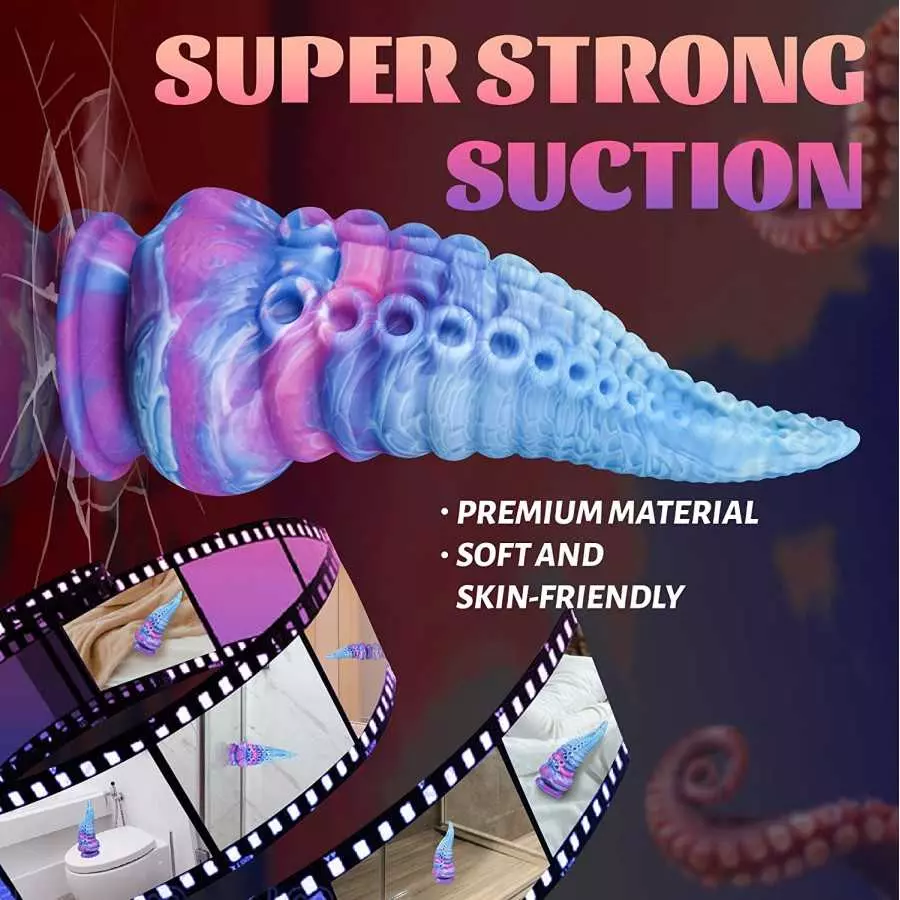 Tentacle Toys, Octopus Huge Anal Dildo of Premium Liquid Silicone, Leyuto Anal Plug Monster Prostate Massager Hand-Free Thick Ad