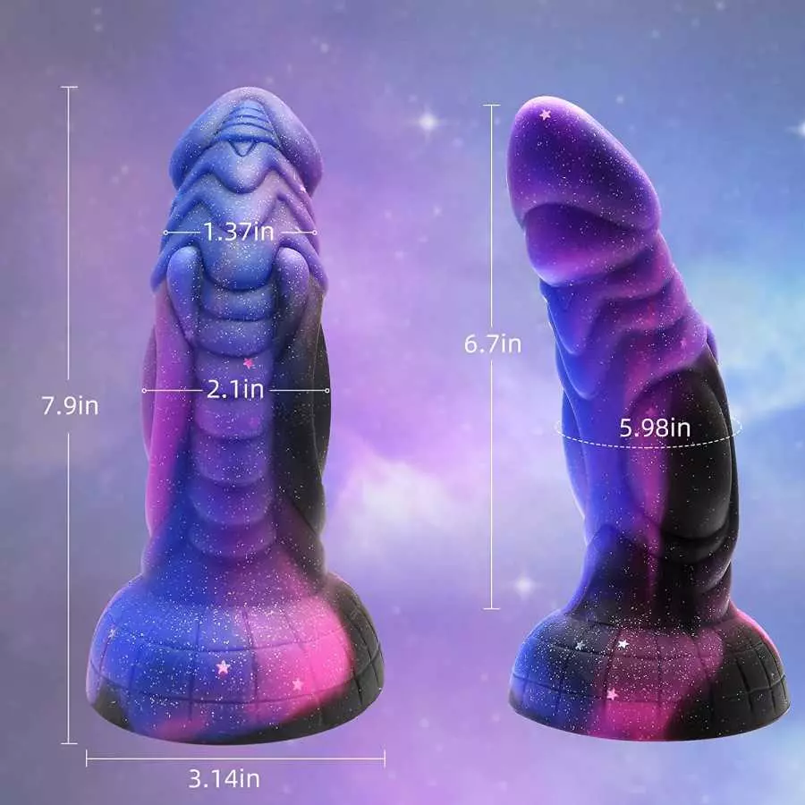 Realistic Dragon Dildos Sex Toys, 7.9" Colorful Dildo with Big Suction Cup Vaginal G-Spot Anal Play Sexual Toy for Women Men and
