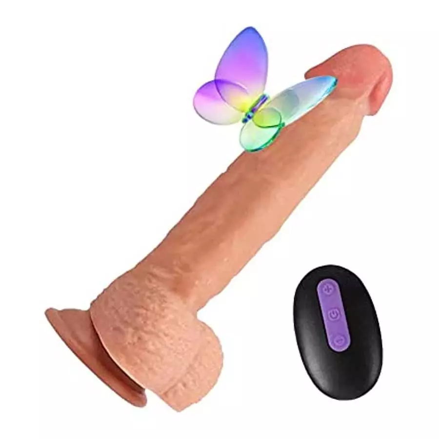8" Masturbation Dildo for Women Adult Sex G-Spot Vibrator for Men Thrusting Dildo with Hands-Free Huge Big Dildo