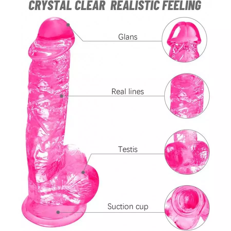 Realistic 8.5 inch Dildo Toys, Adult Sex Toys for Women, Welist Toy Dildos with Suction Base, Thick Soft Toys Dildo for Women, W