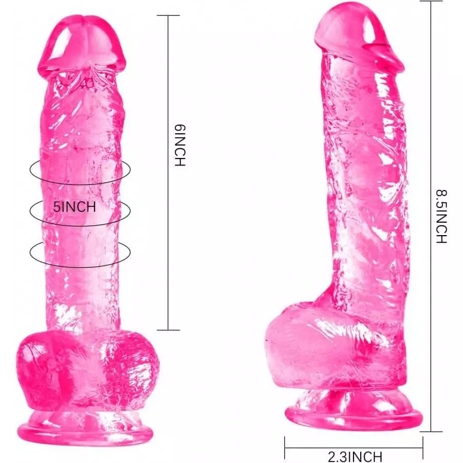 Realistic 8.5 inch Dildo Toys, Adult Sex Toys for Women, Welist Toy Dildos with Suction Base, Thick Soft Toys Dildo for Women, W