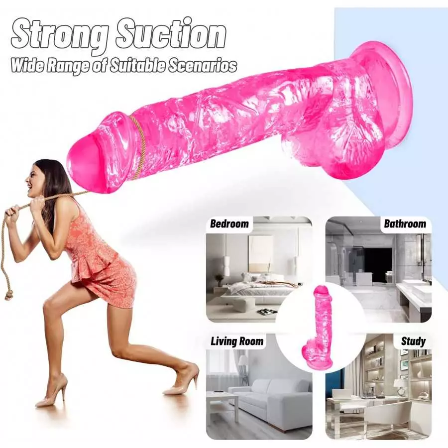 Realistic 8.5 inch Dildo Toys, Adult Sex Toys for Women, Welist Toy Dildos with Suction Base, Thick Soft Toys Dildo for Women, W