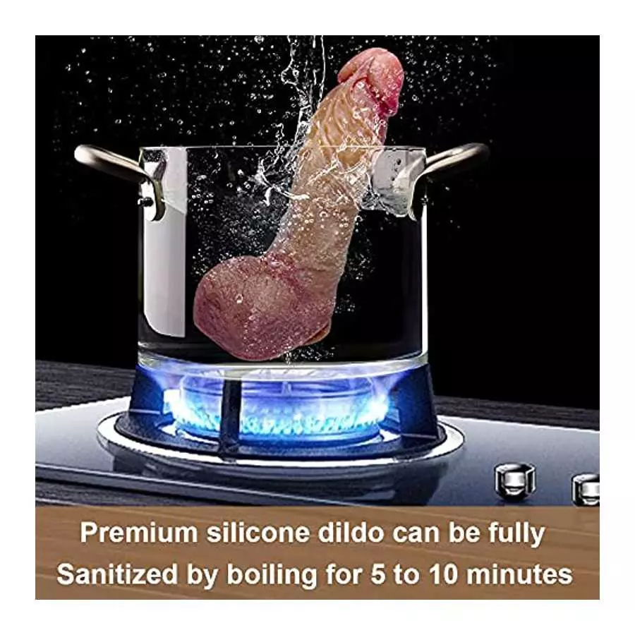 9.2 inch Squirting Dildo Huge Penis with Strong Suction Cup for Hands-Free, Silicone Big Realistic Dildo Thick Toys for Women G-
