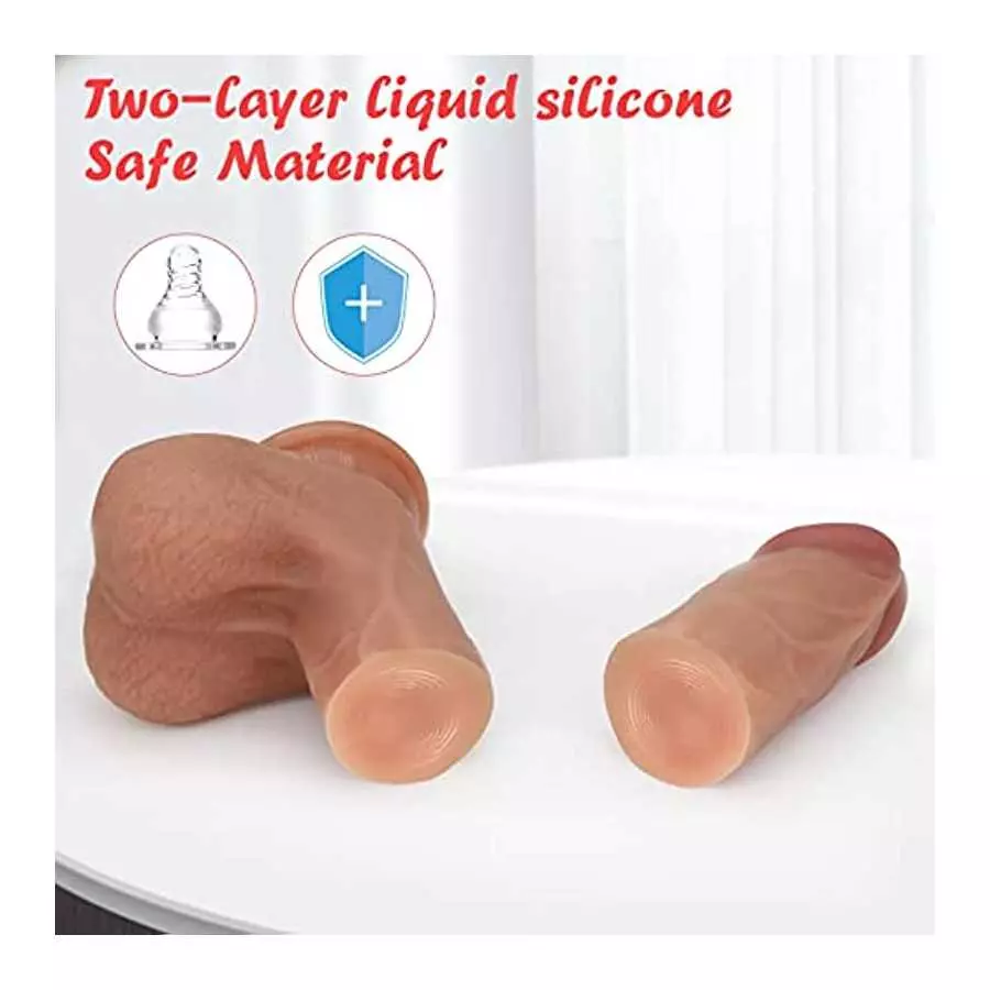 8.7"Silicone Realistic Dildos Sex Toy with Strong Suction Cup for Hands-Free, Flexible Lifelike Sex Toys, Anal Adult Sensory Sex
