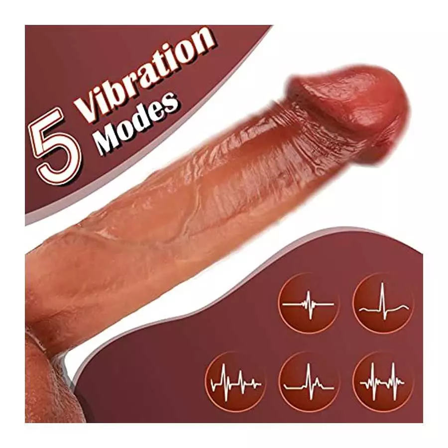 Thrusting Dildo Vibrator 9 Inch Vibrating Dildo with 5 Thrusting Modes, Dildos for Women Anal Dildo Sex Toys