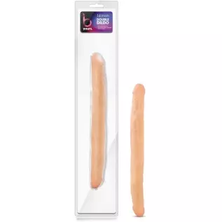 18 inch Double Sided Real Feel Dildo - Double Penetration Sex Toy - Lesbian Sex Toys – Toys for Women - Adult Sex Toy - Beige