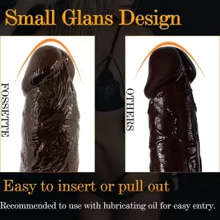 12.8 Inch Realistic Dildos Small Glans Large Testis, Chocolate-Color Suction Cup Thick Big Dildo, Dong with Balls Fake Girthy Se 12.8 Inch Realistic Dildos Small Glans Large Testis, Chocolate-Color Suction Cup Thick Big Dildo, Dong with Balls Fake Girthy Se