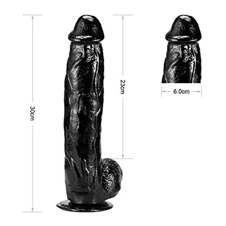 12" Realistic Dildo for Beginners with Strong Suction Cup Lifelike Silicone Dildo for G-Spot Stimulation Female Masturbating Dil