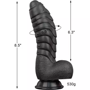 Realistic Dildo, LZYAA Liquid Silicone Material No Any Smell Adult Sex Toys Penis, Strong Suction Cup for Hand-Free 2 Balls G-Sp