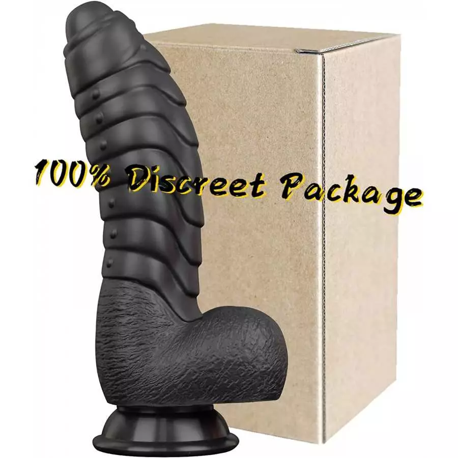 Realistic Dildo, LZYAA Liquid Silicone Material No Any Smell Adult Sex Toys Penis, Strong Suction Cup for Hand-Free 2 Balls G-Sp
