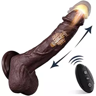 Dildos, Vibrating Dildo 9 inch Realistic Dildo with 5 Thrusting Modes Thrusting Dildo Vibrator, Anal Dildo Sex Toys, Dildos for