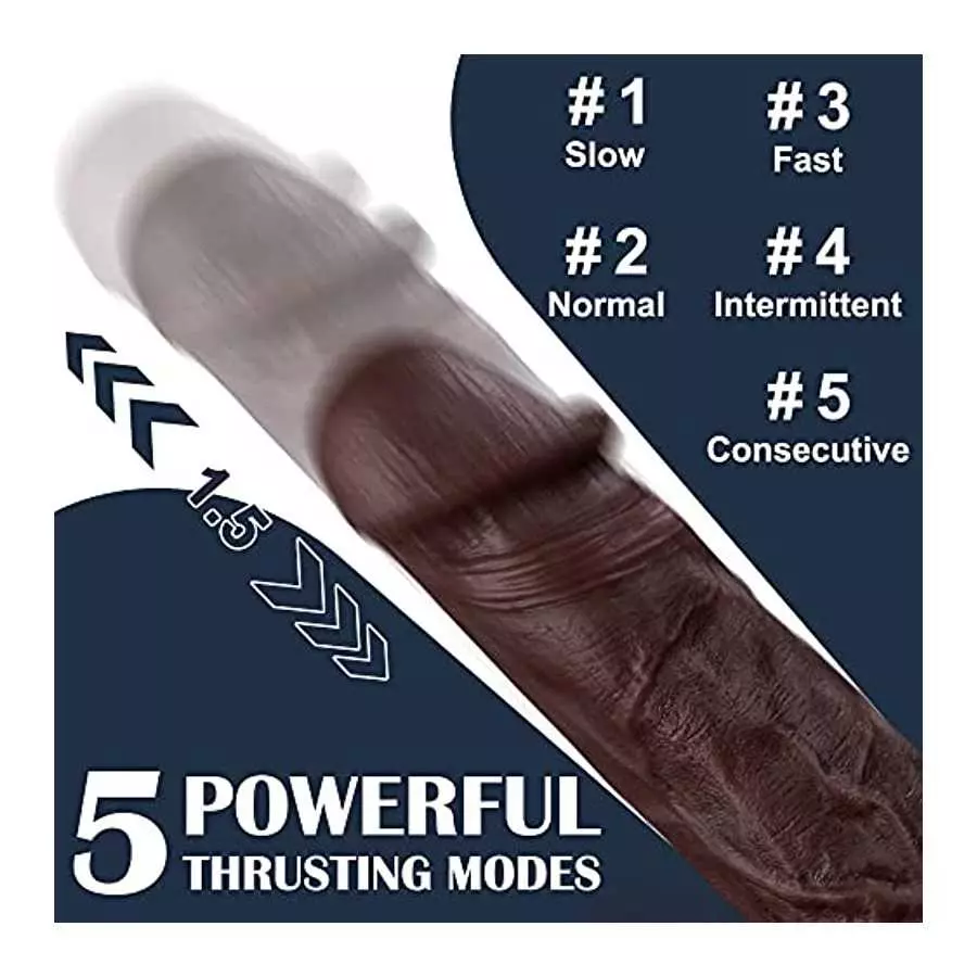 Dildos, Vibrating Dildo 9 inch Realistic Dildo with 5 Thrusting Modes Thrusting Dildo Vibrator, Anal Dildo Sex Toys, Dildos for