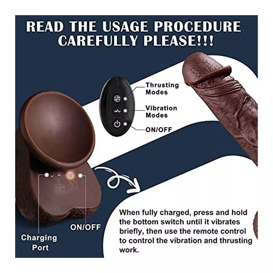 Dildos, Vibrating Dildo 9 inch Realistic Dildo with 5 Thrusting Modes Thrusting Dildo Vibrator, Anal Dildo Sex Toys, Dildos for