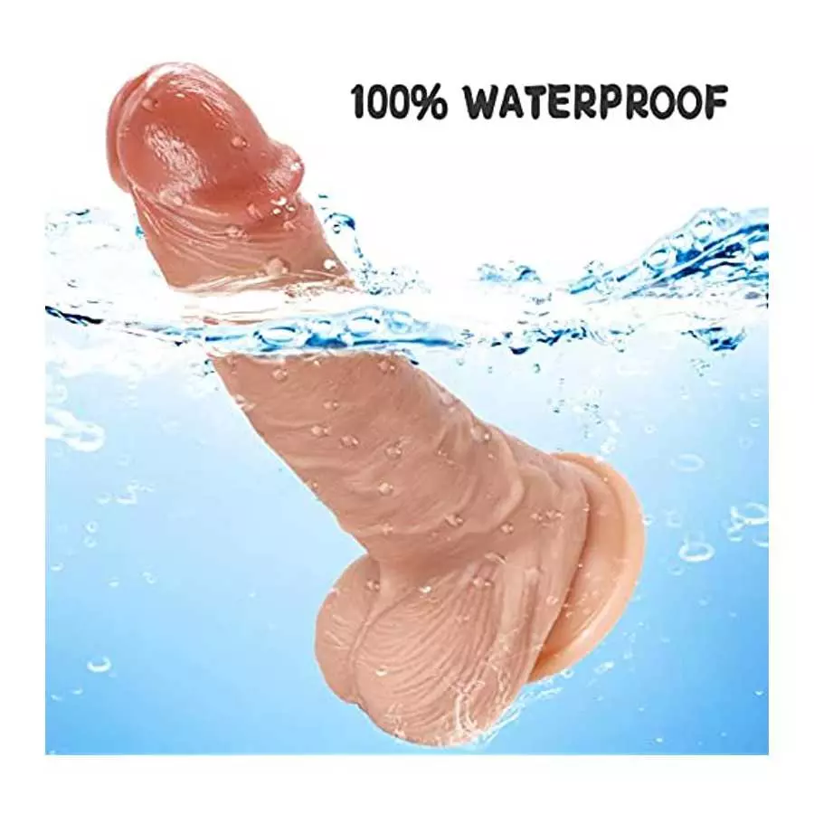 9 Inch Realistic Dildo, Thick Silicone Dildos with Strong Suction Cup for Hands-Free and Anal Play， Realistic Huge Penis for G-S