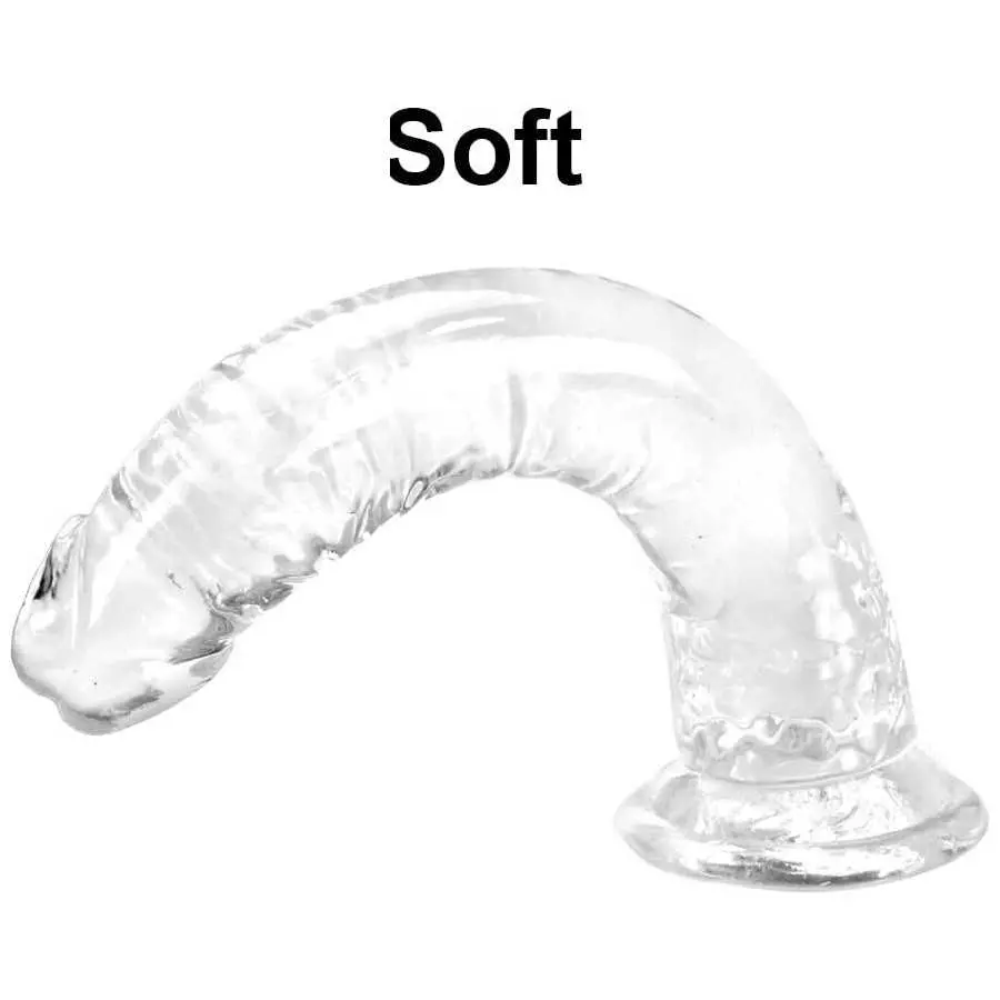 10 Inch Big Clear Realistic Dildo for Sex Women's, Body-Safe Material Lifelike Large Penis with Strong Suction Cup for Hands-Fre