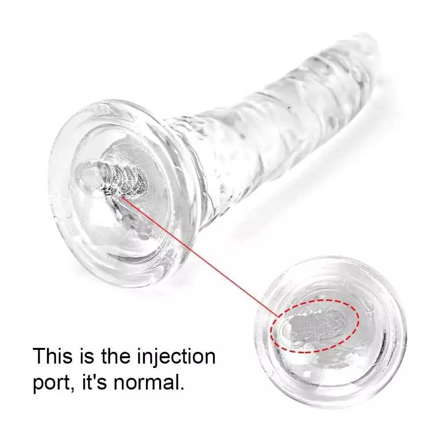 10 Inch Big Clear Realistic Dildo for Sex Women's, Body-Safe Material Lifelike Large Penis with Strong Suction Cup for Hands-Fre