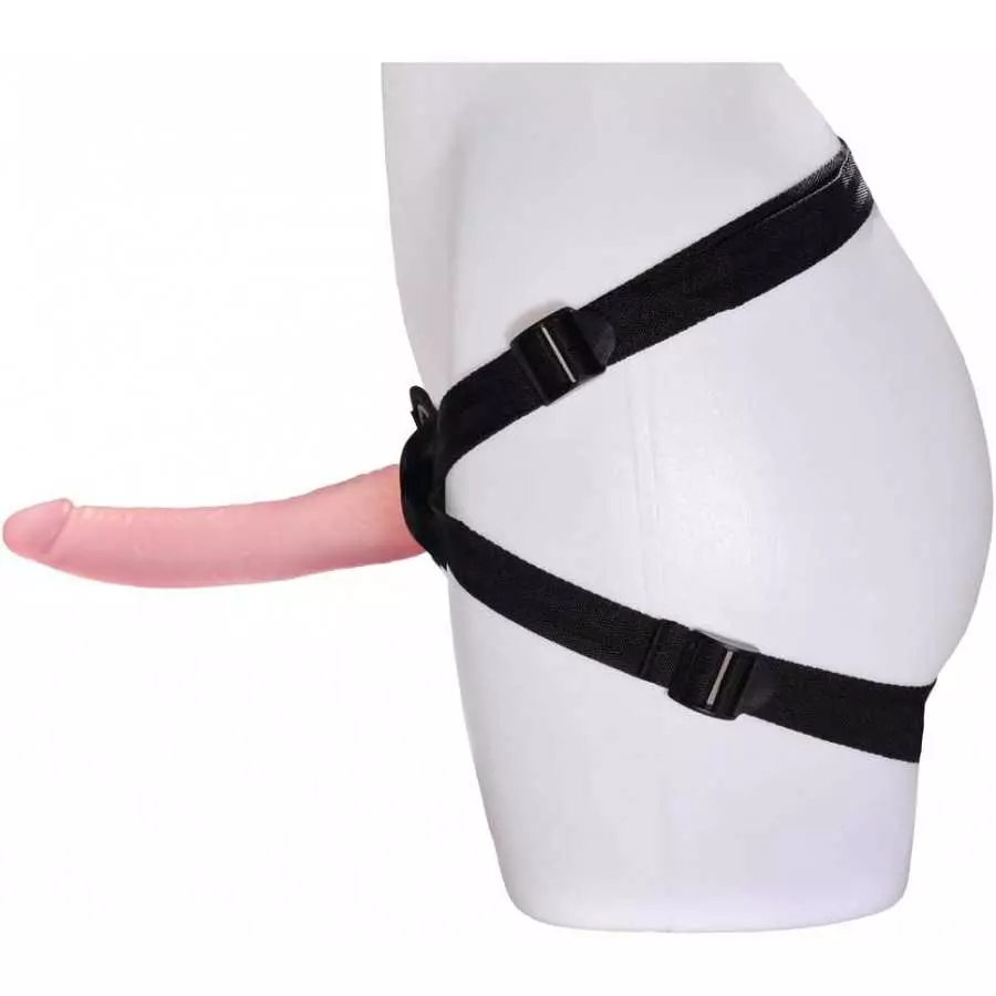 Strapon Dildo Adjustable Harness with Suction Cup Realistic Dildos G Spot Clits for Vagina & Anal Play Compatible Sex Toys for L