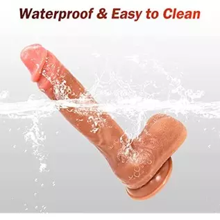 10 Inch Realistic Silicone Dildo with Strong Suction Cup Hands-Free Play Huge Realistic Penis Anal Toy Body-Safe Soft Dildos Lif