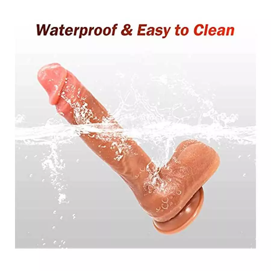 10 Inch Realistic Silicone Dildo with Strong Suction Cup Hands-Free Play Huge Realistic Penis Anal Toy Body-Safe Soft Dildos Lif
