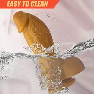 Realistic G-Spot Dildo，7.5" High/2.1'' Diameter Huge Thick Monster Silicone Realistic Dildo with Suction Cup,Soft Lifelike Thick