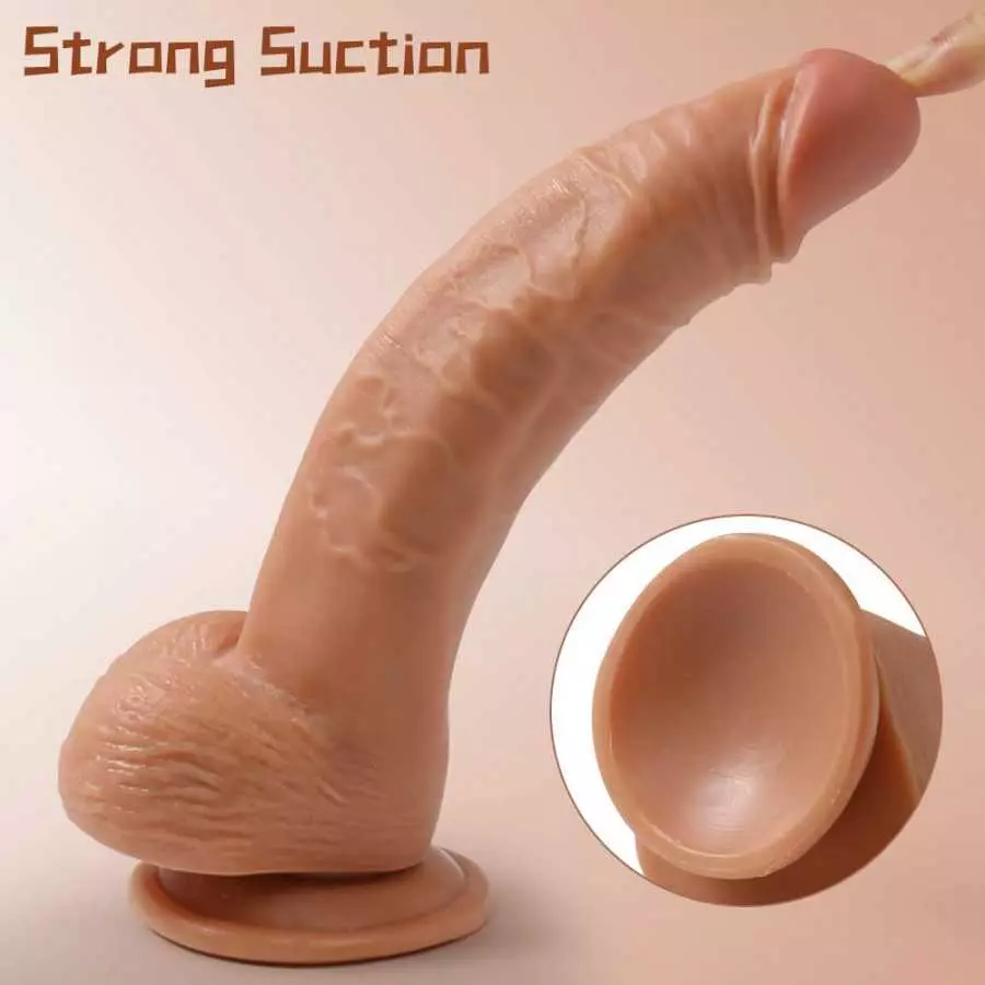 9"Silicone Vibrating Dildo for Women & Men with 20 Mode Vibrating,Remote Control Anal Super Soft Lifelike Dildo Vibrator, Rechar