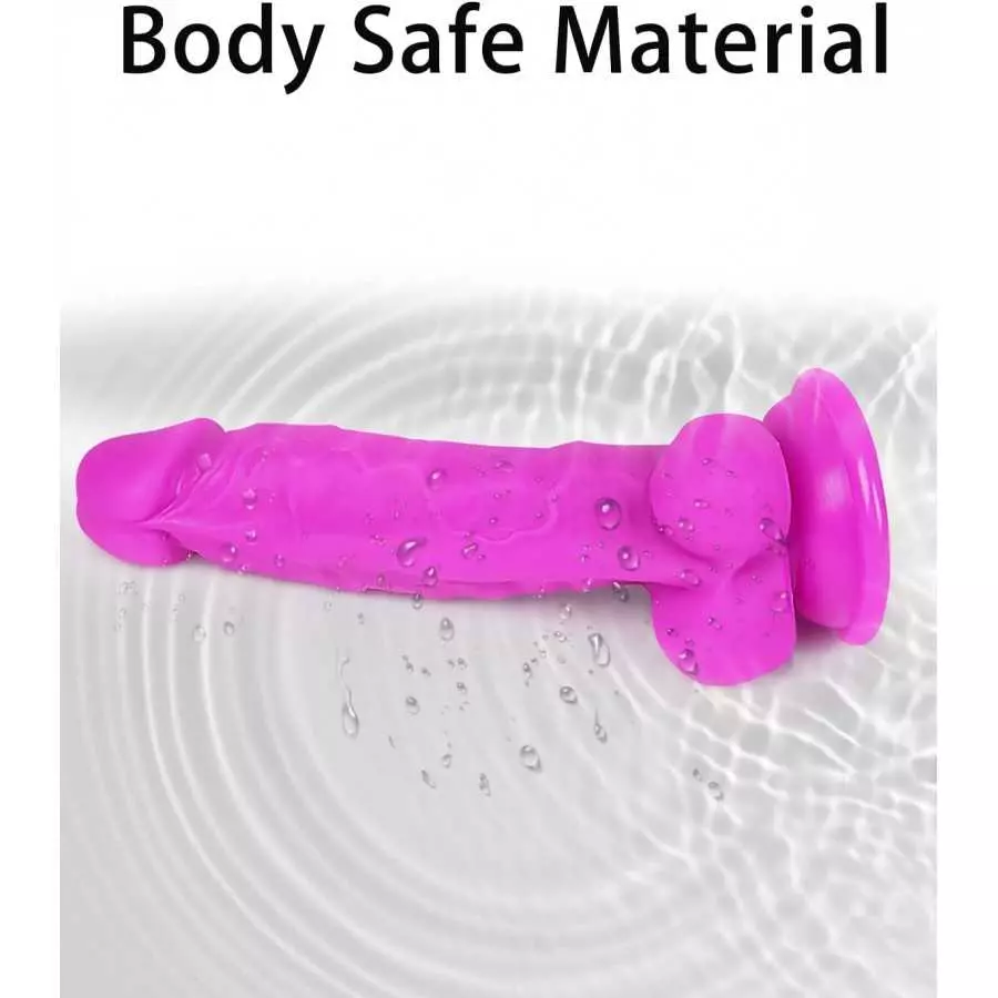7.I inch Realistic Silicone Dildo for Beginners: Lifelike Small Penis Dildo with Strong Suction Cup for G-Spot Hands-Free Play, 