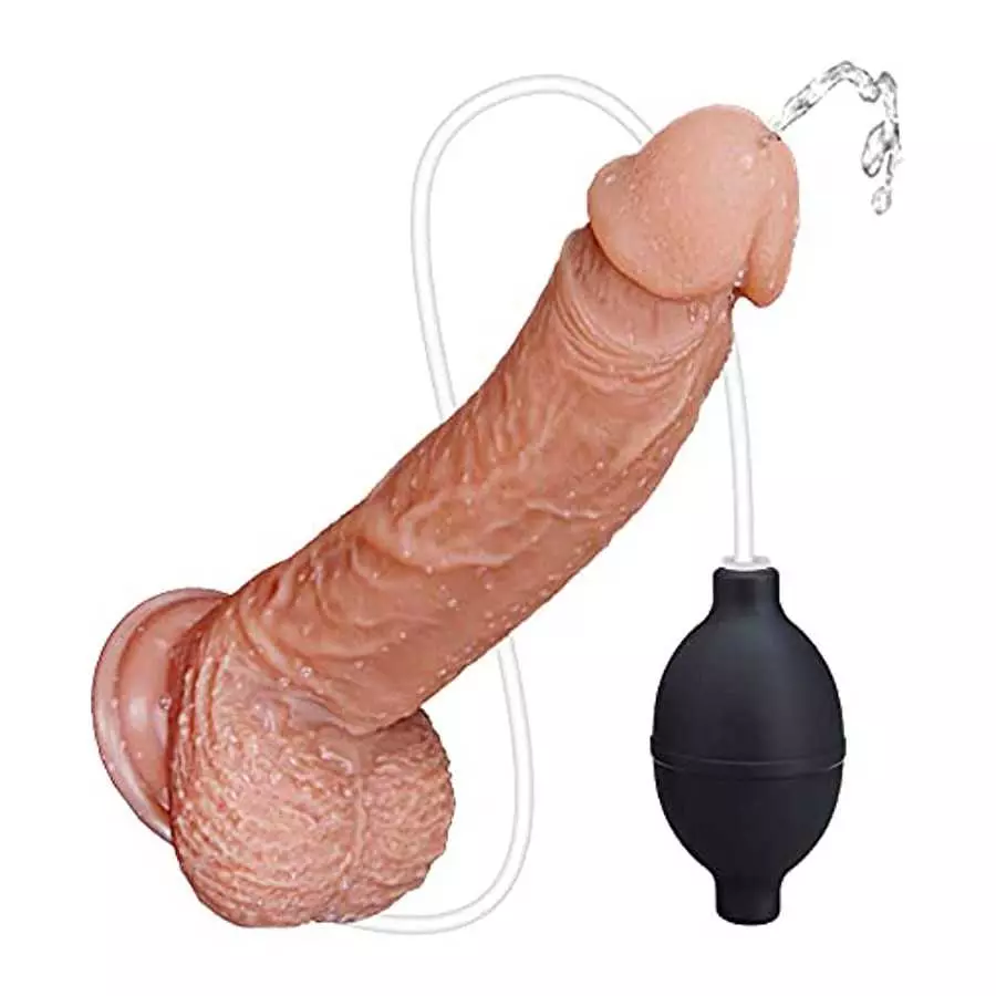 Silicone Realistic Ejaculating Dildo for Women, Lifelike Squirting Dildo, 9 Inch Realistic Squirting Penis with Strong Suction C Silicone Realistic Ejaculating Dildo for Women, Lifelike Squirting Dildo, 9 Inch Realistic Squirting Penis with Strong Suction C