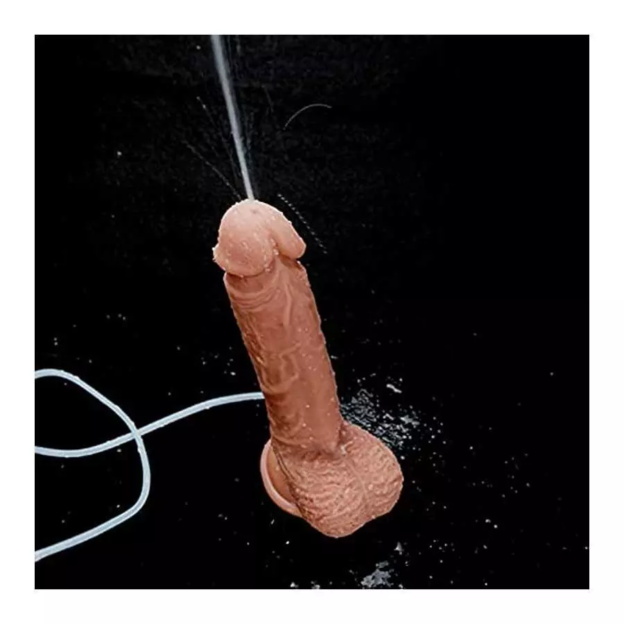 Silicone Realistic Ejaculating Dildo for Women, Lifelike Squirting Dildo, 9 Inch Realistic Squirting Penis with Strong Suction C