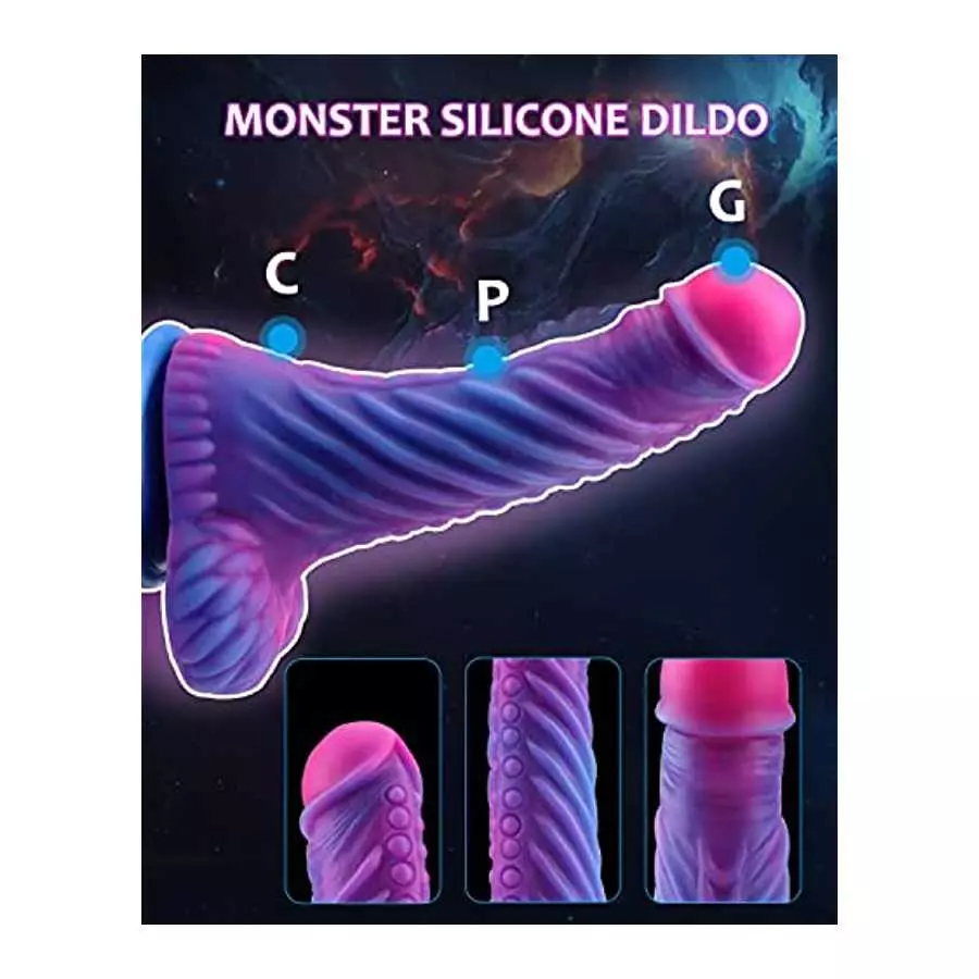 Realistic Silicone Dildo for Women :7.48 Inch Anal Dildo Monster Dildo Soft Dildo Anal Plug Hand-Free Dildo,Unique Dildo G Spot