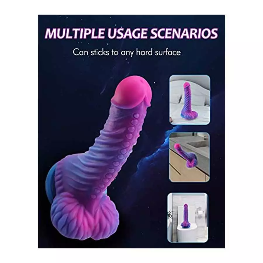 Realistic Silicone Dildo for Women :7.48 Inch Anal Dildo Monster Dildo Soft Dildo Anal Plug Hand-Free Dildo,Unique Dildo G Spot